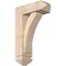 Ekena Millwork Thorton Arts and Crafts Smooth Bracket w/ Offset Brace, Douglas Fir, 5 1/2"W x 14"D x 22"H BKT0604X14X22THR03SDF - alternate 1